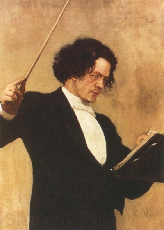 Ilya Repin Portrait of Anton Rubinstein Spain oil painting art